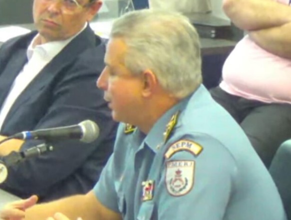 Coronel Menezes durante sabatina em CPI da Alerj / Reprodução/Alerj Digital e Tempo Real
